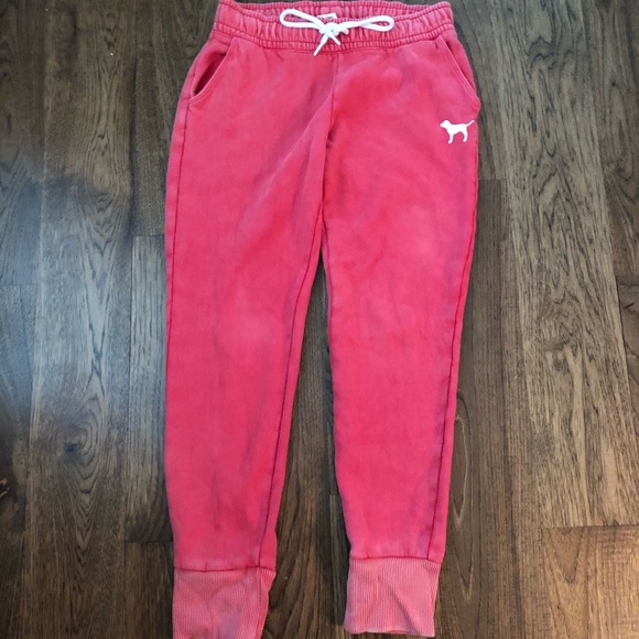 Red PINK Sweatpants - Picture 1 of 5
